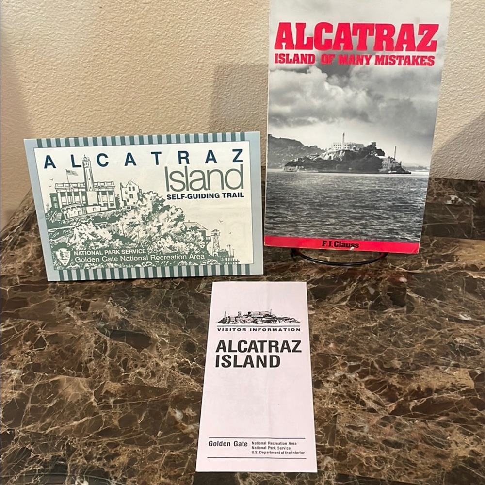 Vintage Alcatraz Island Book & Visitor Guide Set